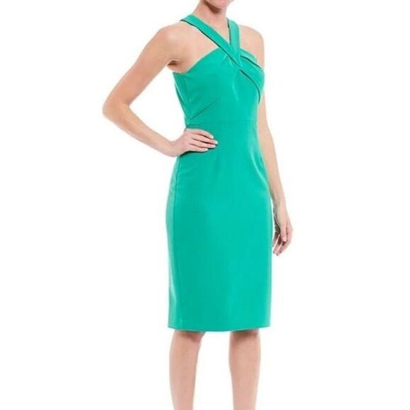 New Vince Camuto Halter Neck Sleeveless Dress Size 12 - Picture 1 of 6